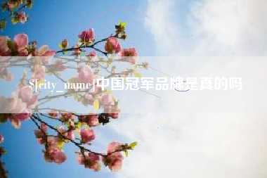 邳州中国冠军品牌是真的吗