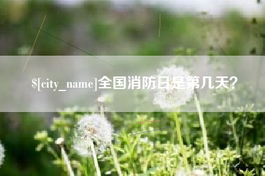 邳州全国消防日是第几天？