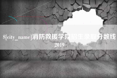 邳州消防救援学院招生录取分数线2019