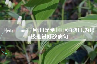 邳州11月9日是全国119消防日,为积极推进修改病句