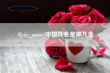 邳州中国九金是哪九金
