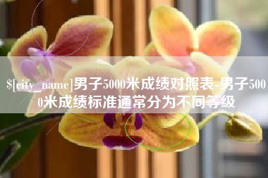邳州男子5000米成绩对照表-男子5000米成绩标准通常分为不同等级