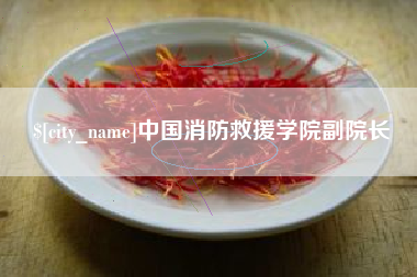 邳州中国消防救援学院副院长