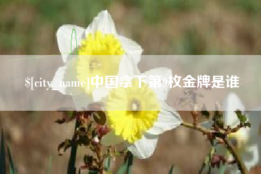 邳州中国拿下第9枚金牌是谁