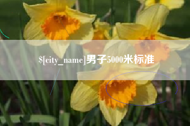 邳州男子5000米标准