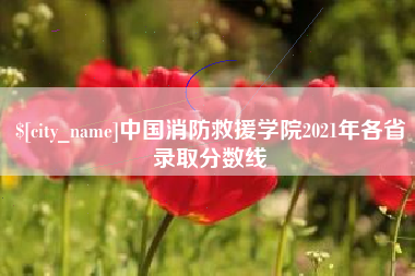 邳州中国消防救援学院2021年各省录取分数线