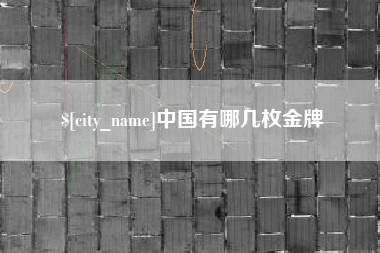 邳州中国有哪几枚金牌