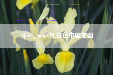 邳州纯白色中国地图