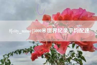 邳州5000米世界纪录平均配速