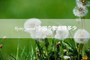 邳州中国今年金牌多少