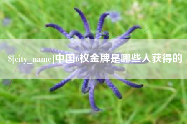 邳州中国6枚金牌是哪些人获得的