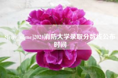 邳州2024消防大学录取分数线公布时间