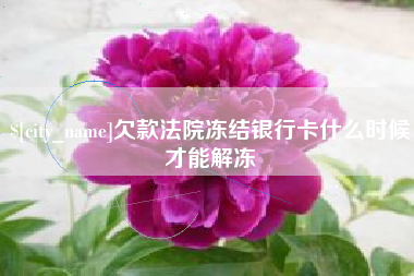 邳州欠款法院冻结银行卡什么时候才能解冻