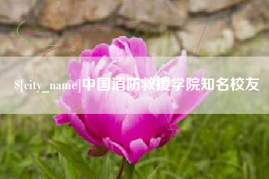 邳州中国消防救援学院知名校友
