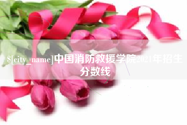 邳州中国消防救援学院2021年招生分数线