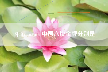 邳州中国六块金牌分别是