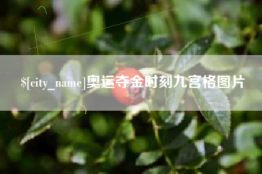 邳州奥运夺金时刻九宫格图片